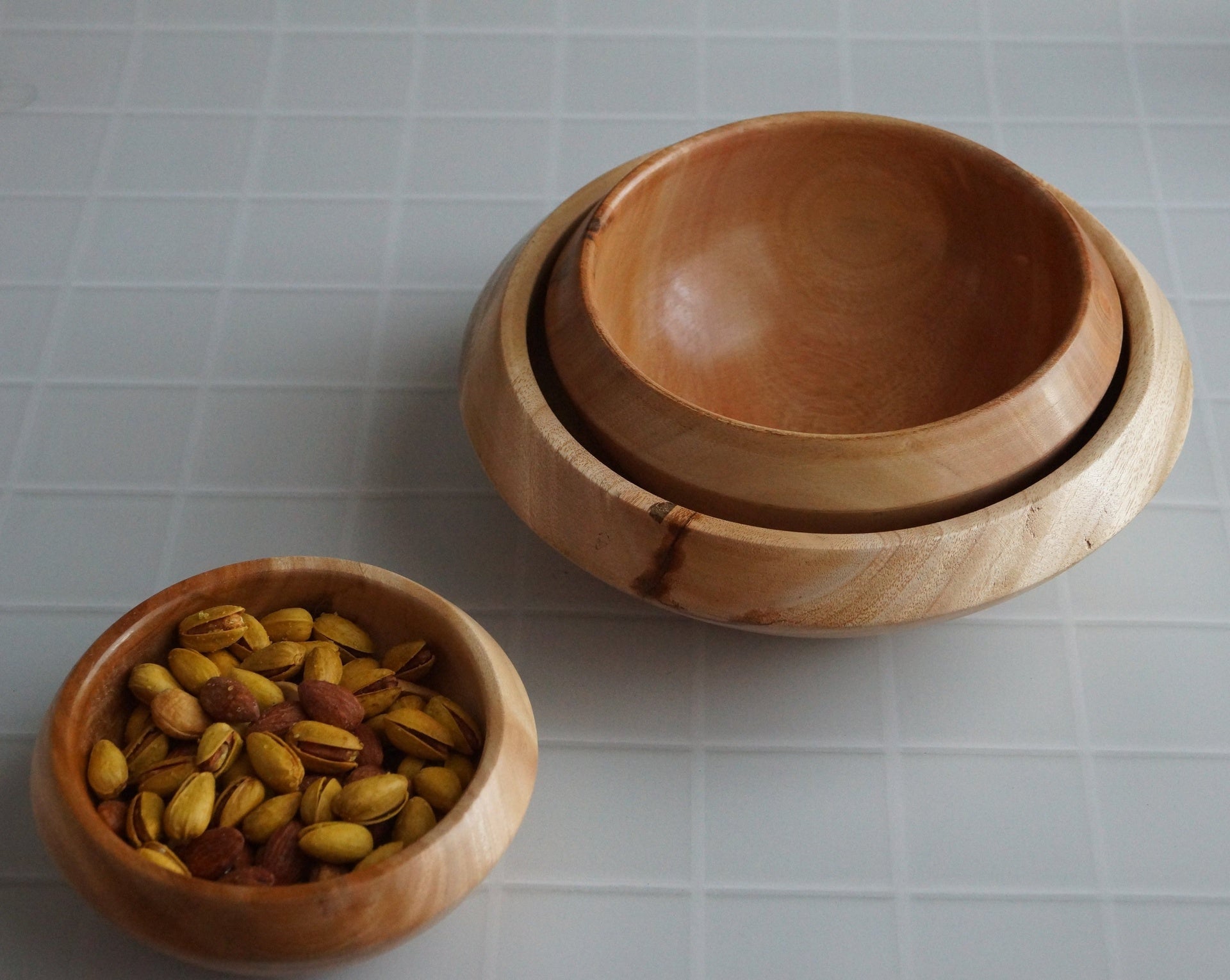 KAI wooden circular bowls