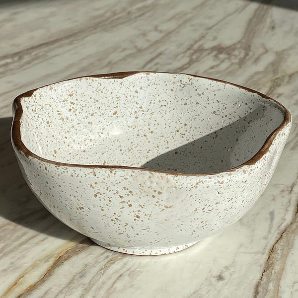 White Pottery Bowl 15 cm